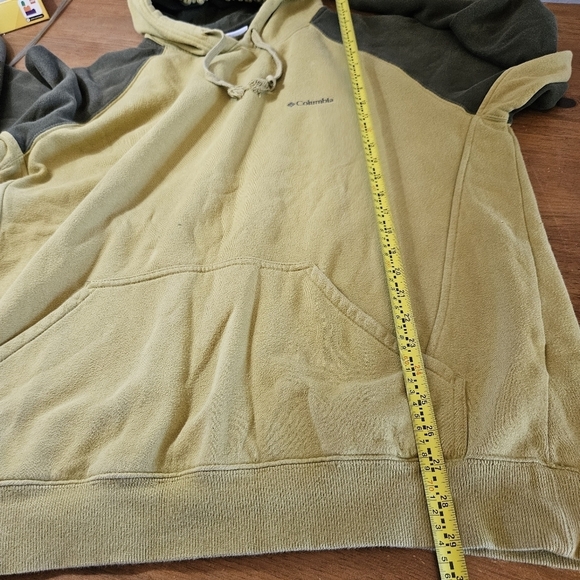 Columbia Vintage Long Sleeve Hoodie Sweatshirt Green Size XXL - Picture 7 of 9